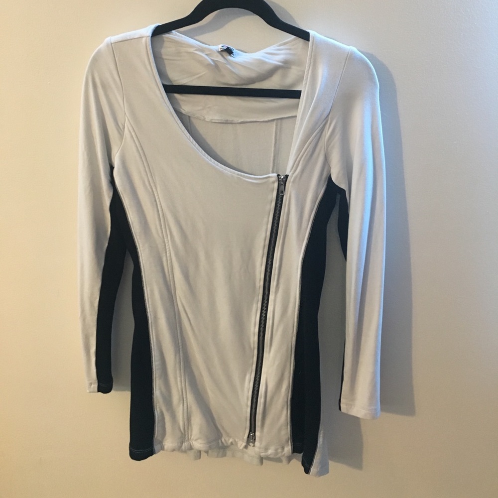 Zip Front Long Sleeve Mini Dress